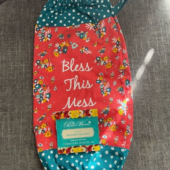 The Pioneer Woman Rose Ditsy Reusable Bag Saver - Picture 1 of 2